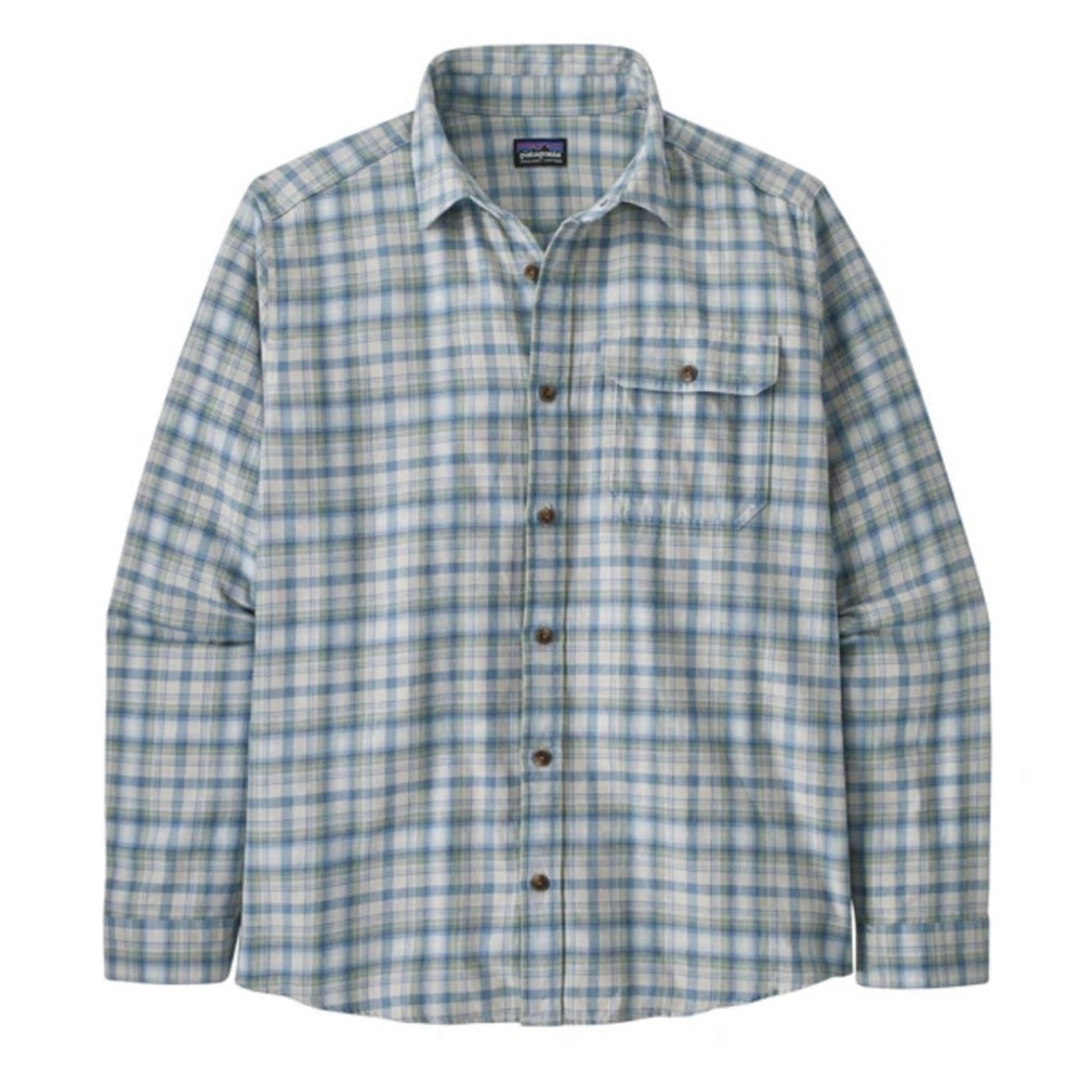 Patagonia MENS LONG-SLEEVED LIGHTWEIGHT FJORD
FLANNEL SHIRT small organic cotton